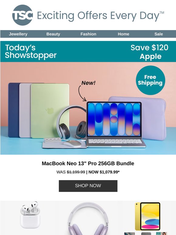 Apple MacBook Neo 13" 256GB Bundle
