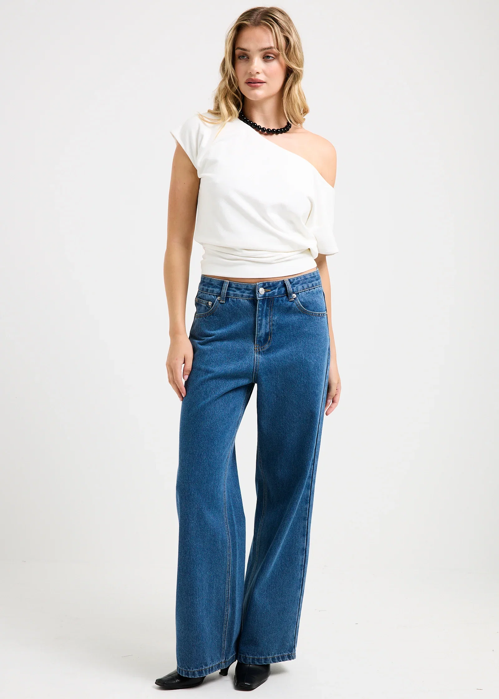Image of Misty High & Wide Denim Jeans