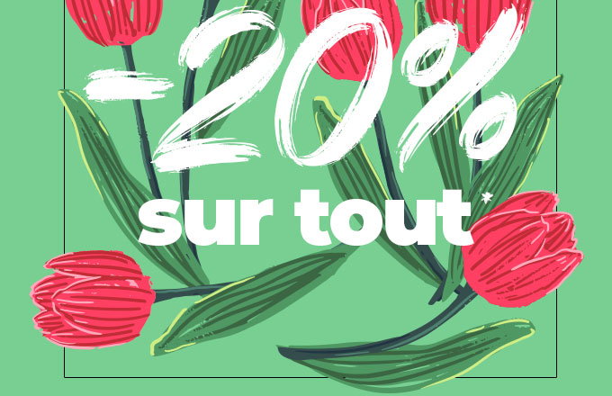 -20% sur tout le site