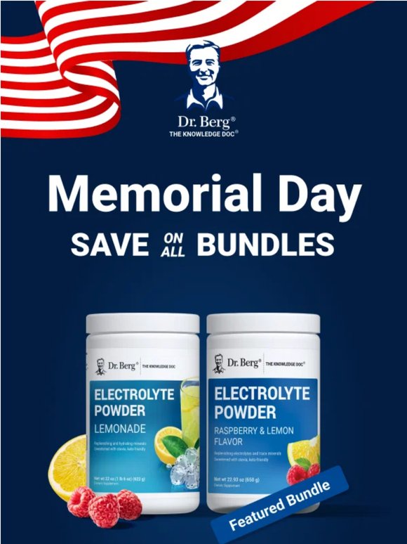 💧 Memorial Day Savings on Electrolytes & More