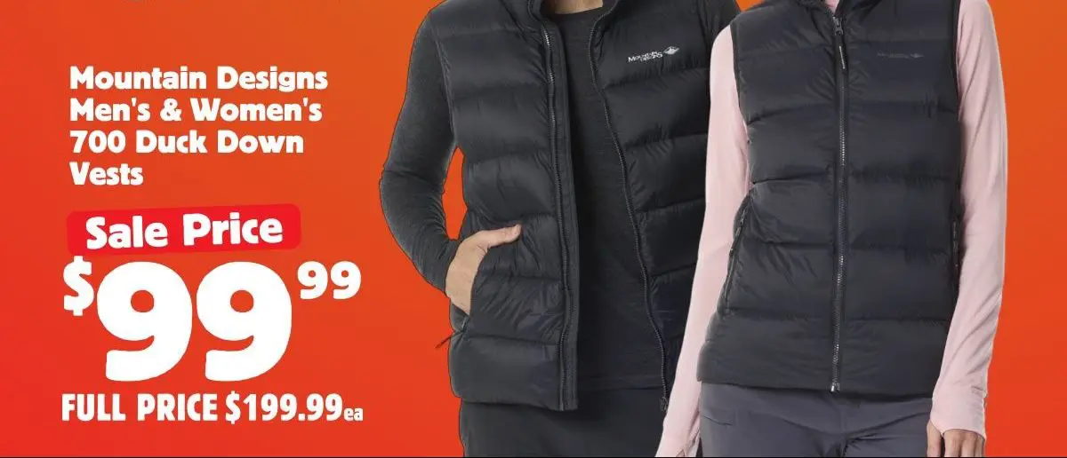 Mountain Desgins 700 Duck Down vests