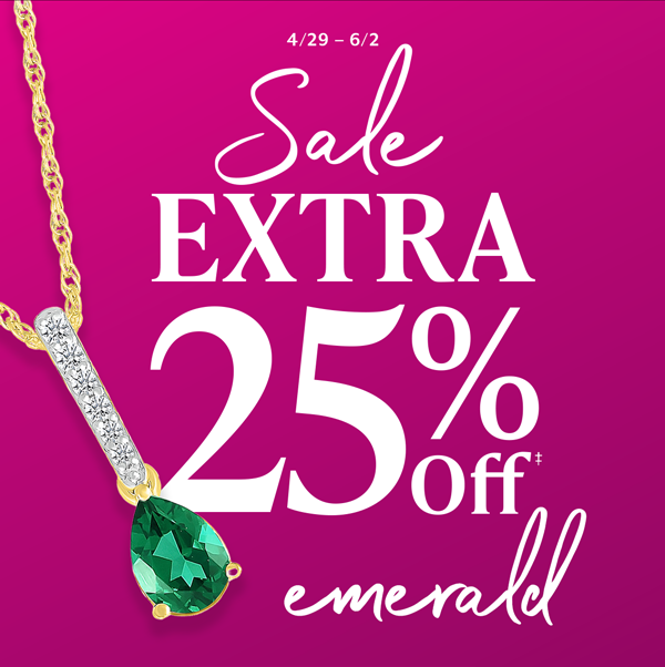 Shop Emerald Sale - Extra 25% Off