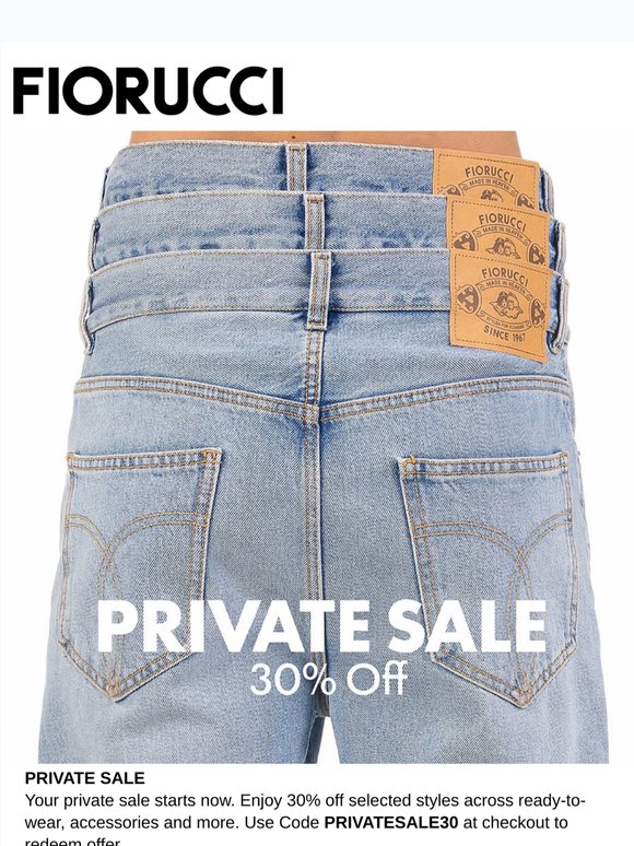 Your Private Sale Starts Now