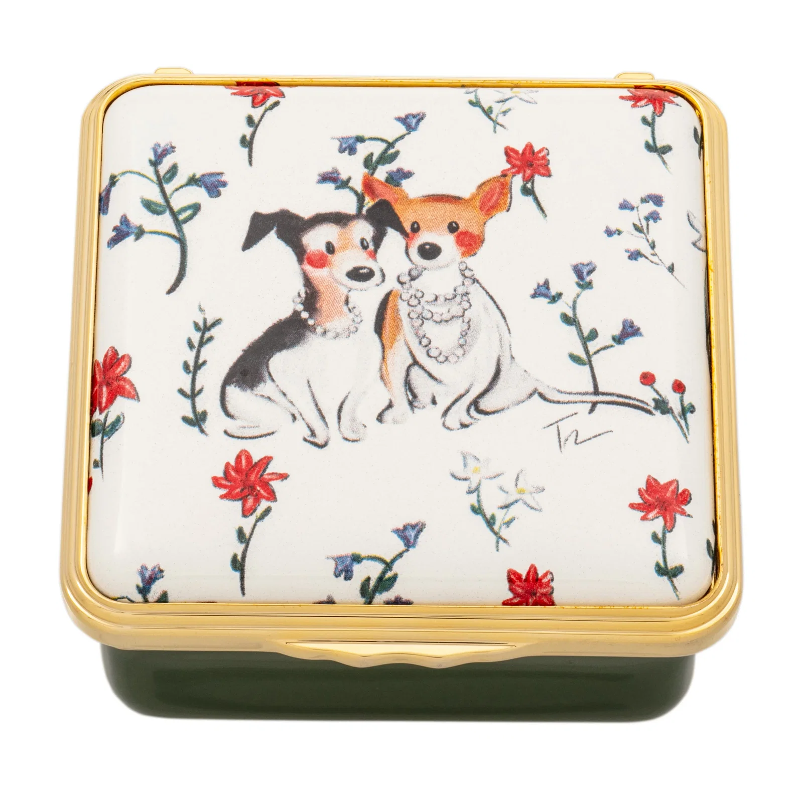 Image of "Girls In Pearls" Enamel Box