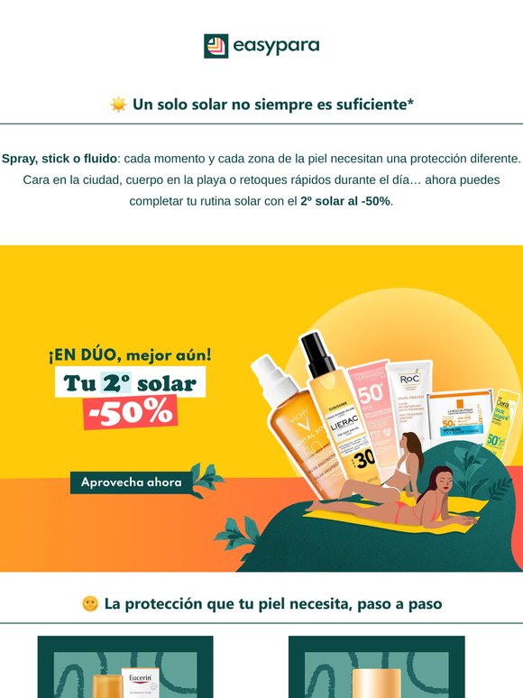 [Recién llegadas] ☀️ Llévate 2 solares: el 2º al -50%