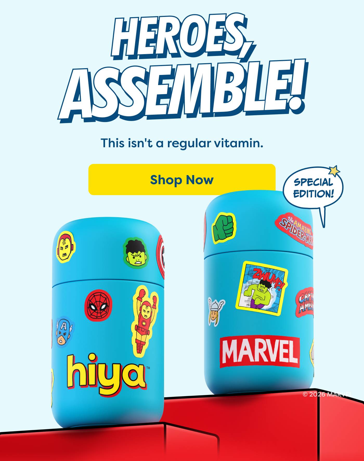 Heroes, Assemble! This isn't a regular vitamin. Shop Now!