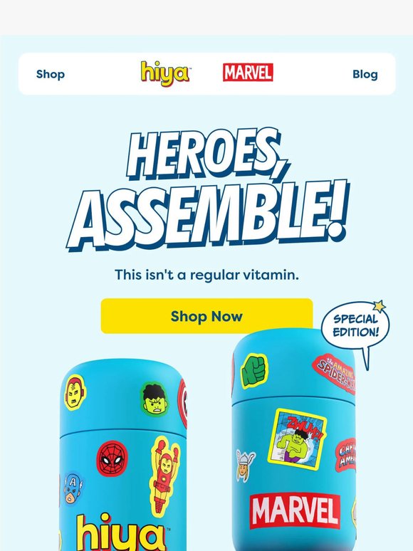 Turn vitamin time into hero time.