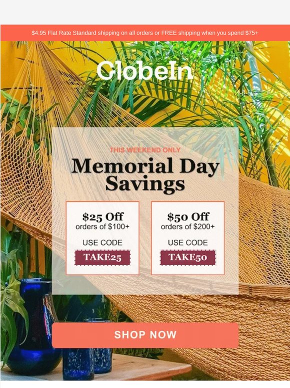 Memorial Day Savings Start Now ☀️