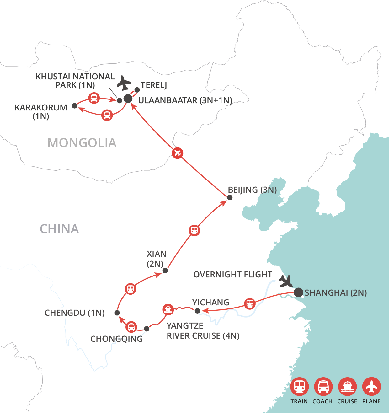 China & Mongolia Heartlands