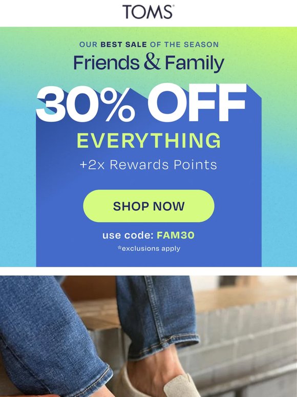 30% Off for Her, 30% Off for Him