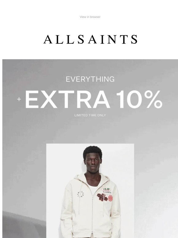 Now Take An Extra 10% Off Everything