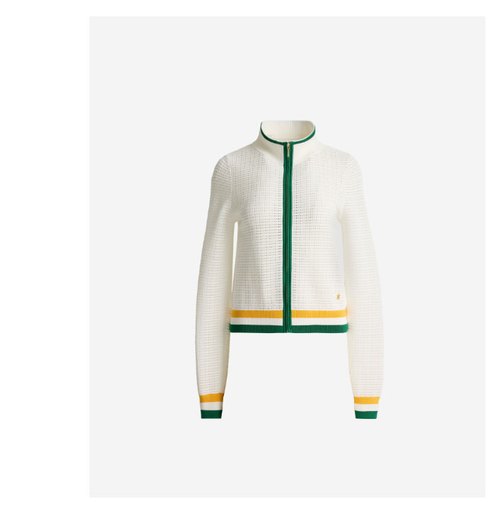 Savannah Sweater In Geometric Pointelle Knit