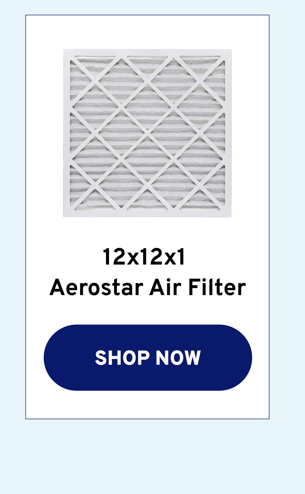 12x12x1 Aerostar Air Filter