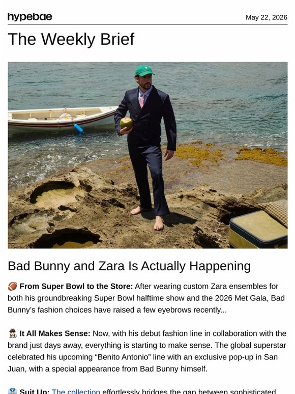 🔒 Bad Bunny and Zara Are Making It Official