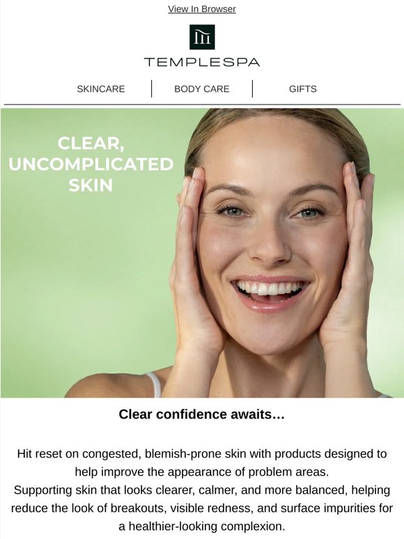 Time to banish blemishes?