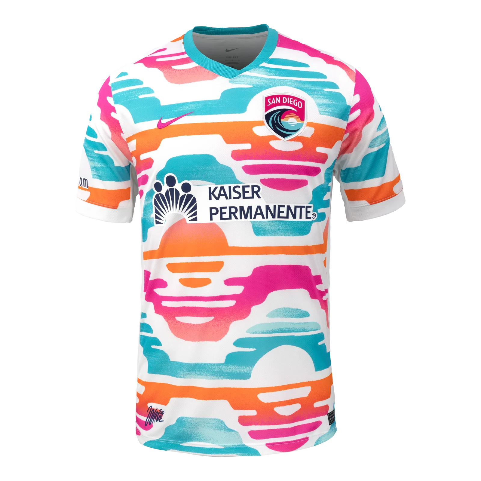 Image of Unisex San Diego Wave Nike White 2024 Primary Replica Jersey