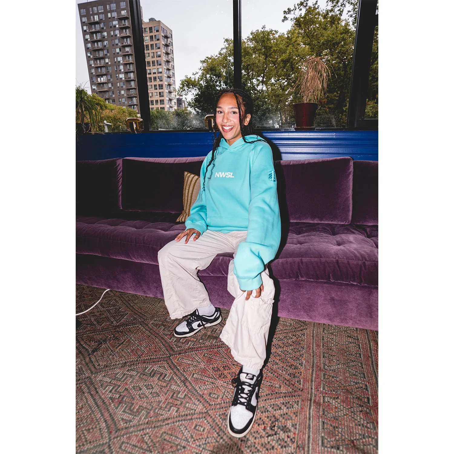 Image of Unisex KC Current Teal NWSL Hoodie