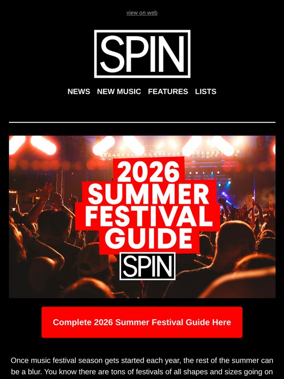 The SPIN 2026 Summer Festival Guide