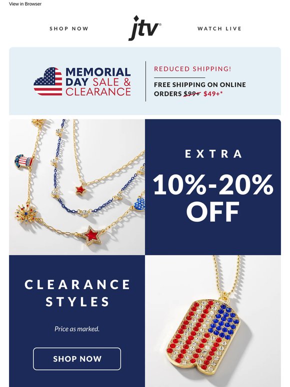 Salute to summer savings 🇺🇸