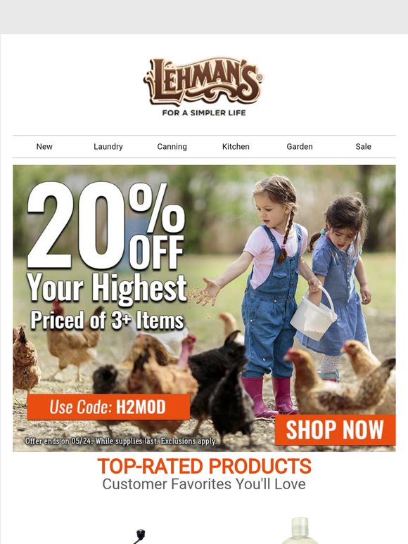 ACT NOW to Save 20% on 1 Item in Your Next Order! 👀