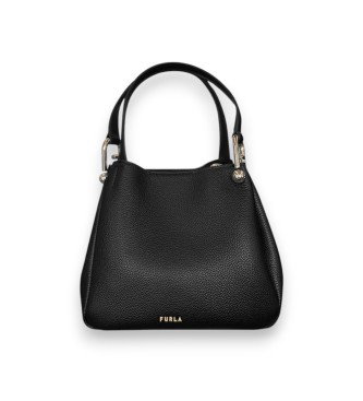 Bolso de piel Nuvola Mini Tote negro