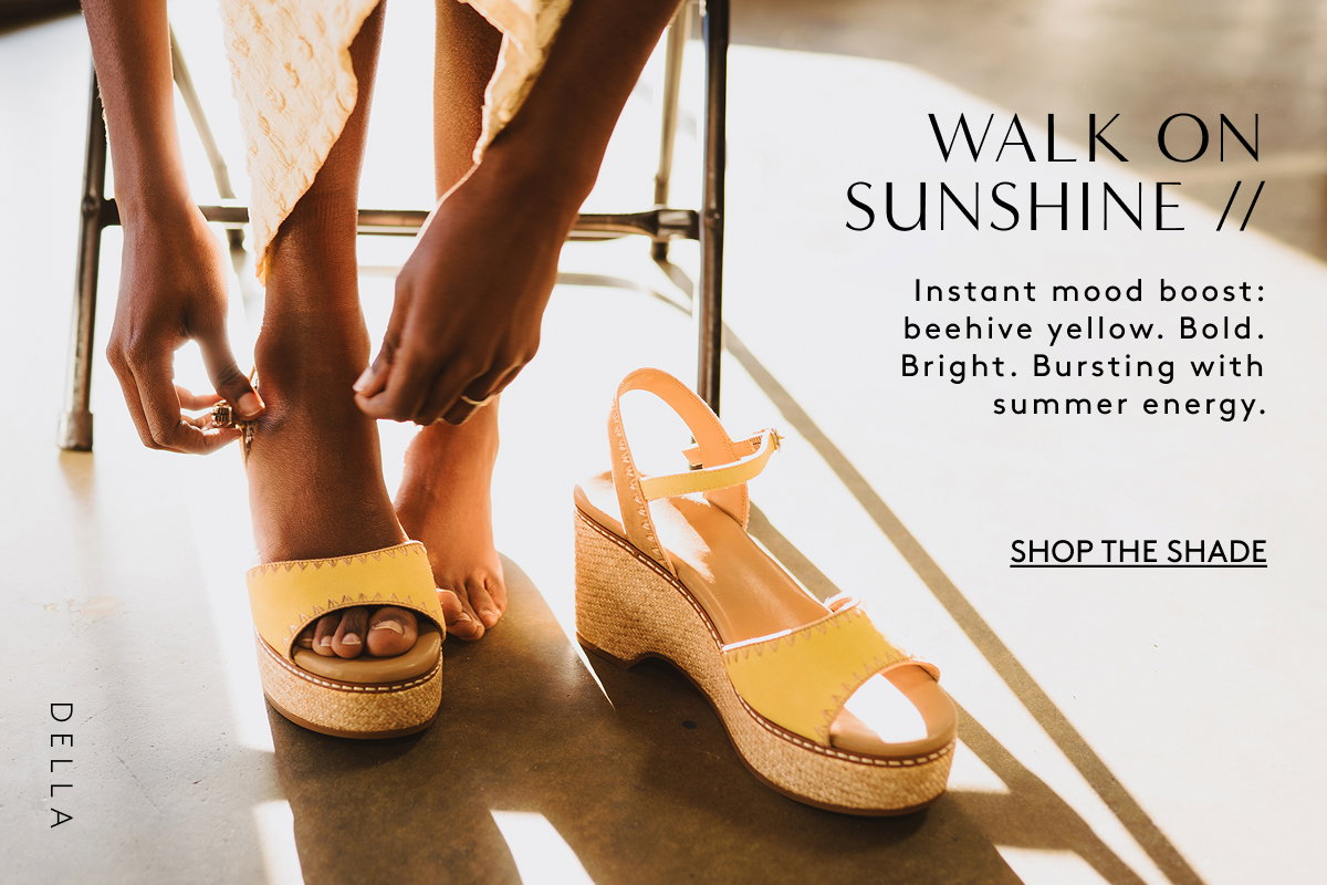 Walk On Sunshine // Instant Mood Boost: Beehive Yellow. Bold. Bright. Bursting With Summer Energy. | Shop The Shade