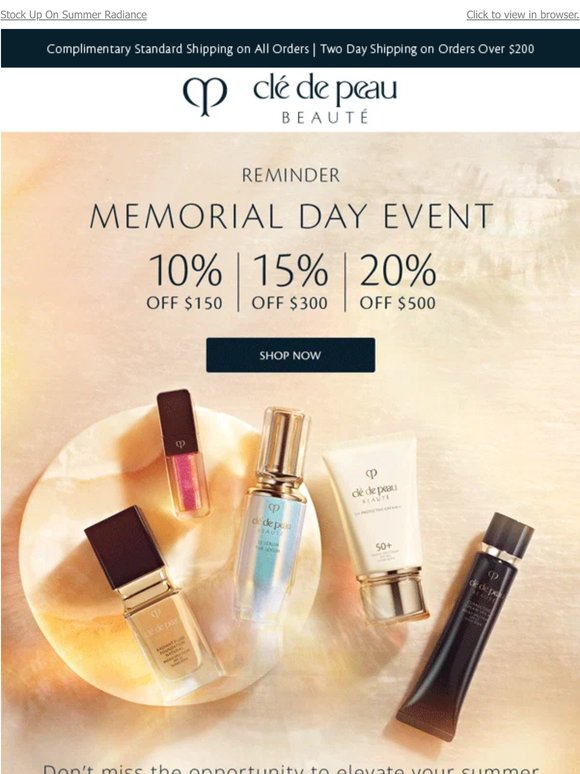 Memorial Day Event: Up To 20% Off