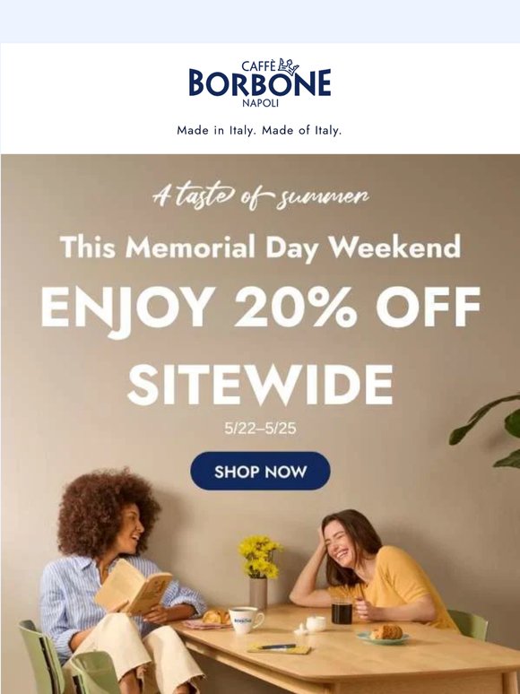 Sip into Summer with 20% Off Your Faves! ☕