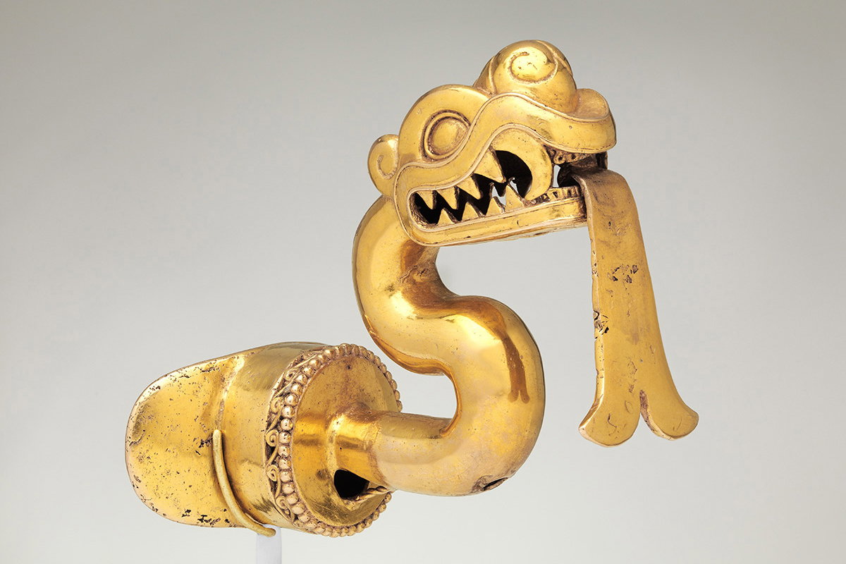 Mexica serpent labret