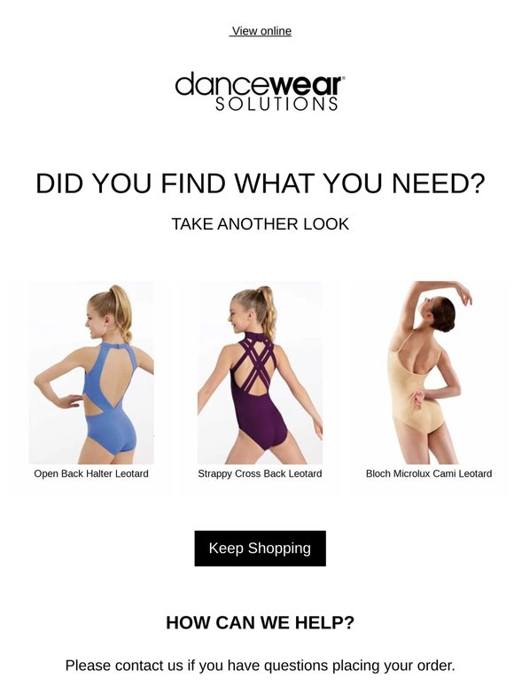 Still interested? Get the dancewear you need now