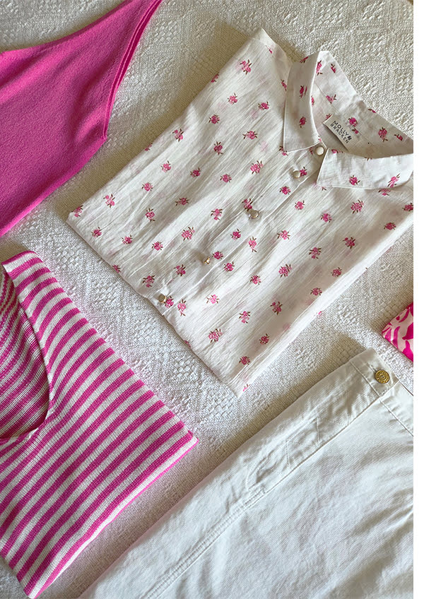 Cotton blouse, floral