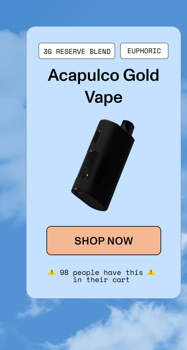 Acapulco Gold Vape 3G RESERVE BLEND | EUPHORIC  >> SHOP NOW <<