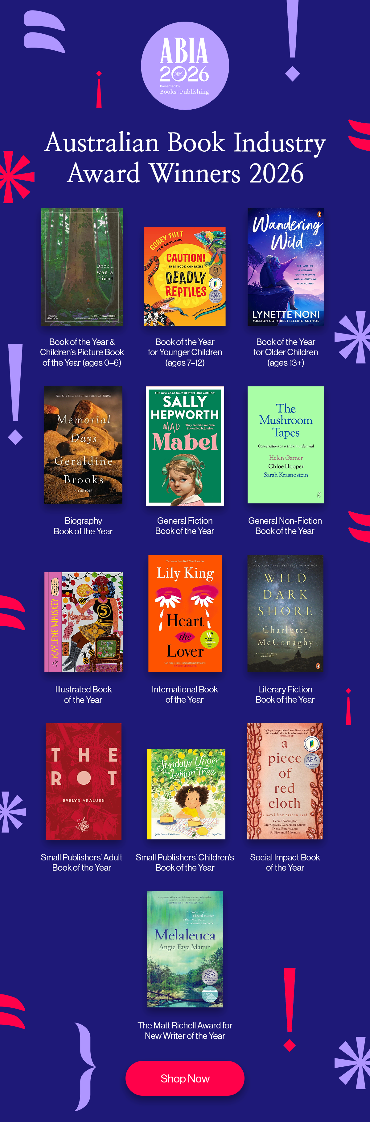 Australian Book Industry Award Winners 2026