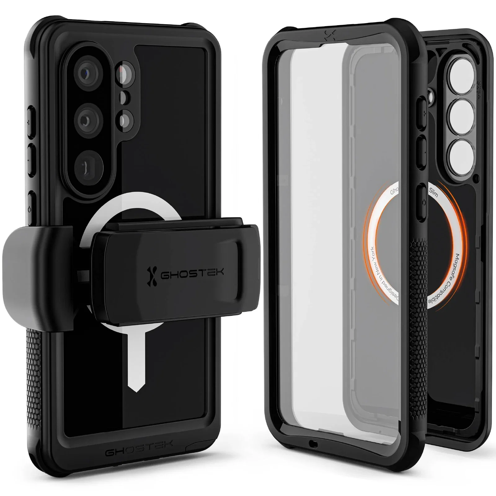 Image of Galaxy S26 Series Waterproof Case MagSafe with Belt Clip Holster — NAUTICAL