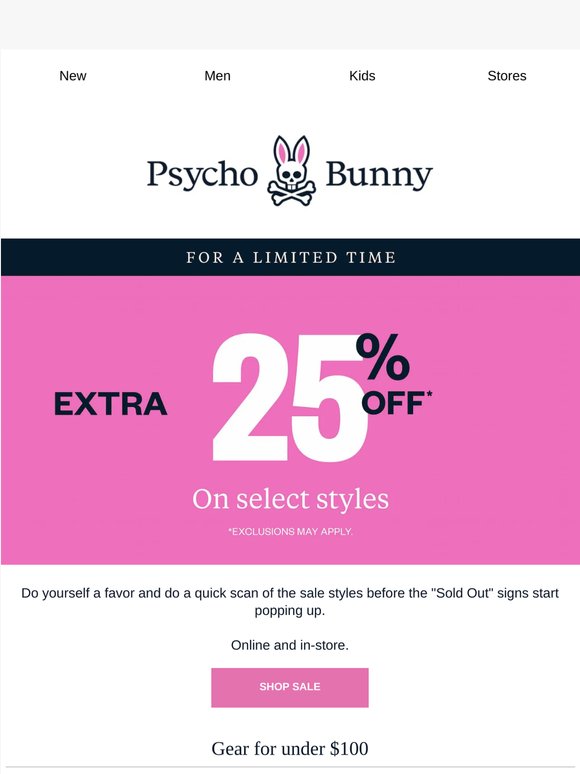 Extra 25% Off: Styles For Every Budget