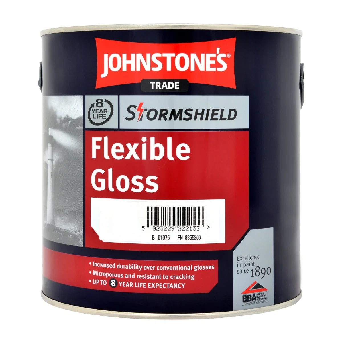 Image of Johnstone's Trade Stormshield Flexible Gloss White