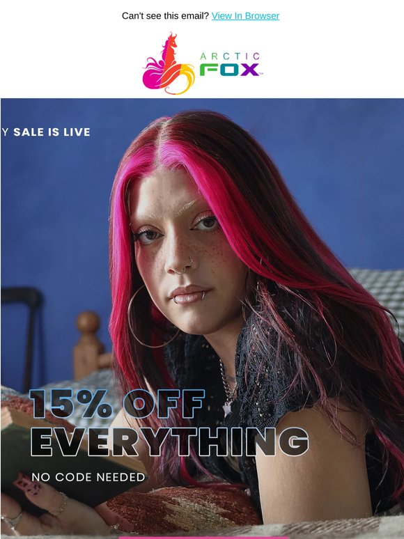 15% off everything 💥