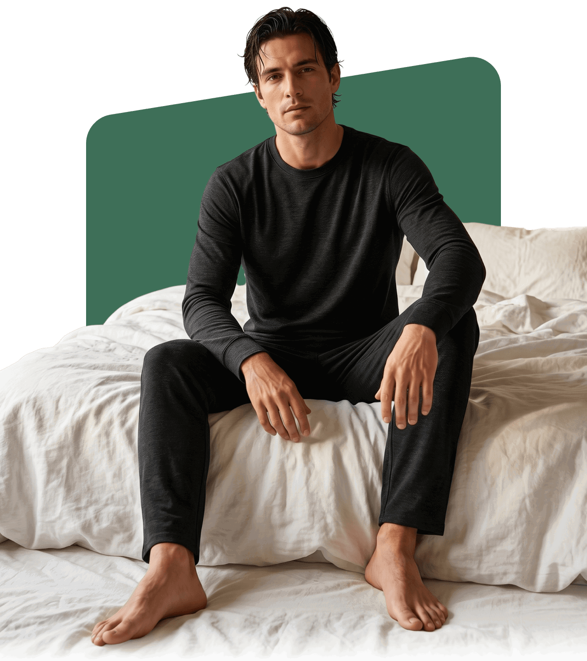 Model wearing pajama & Shirt