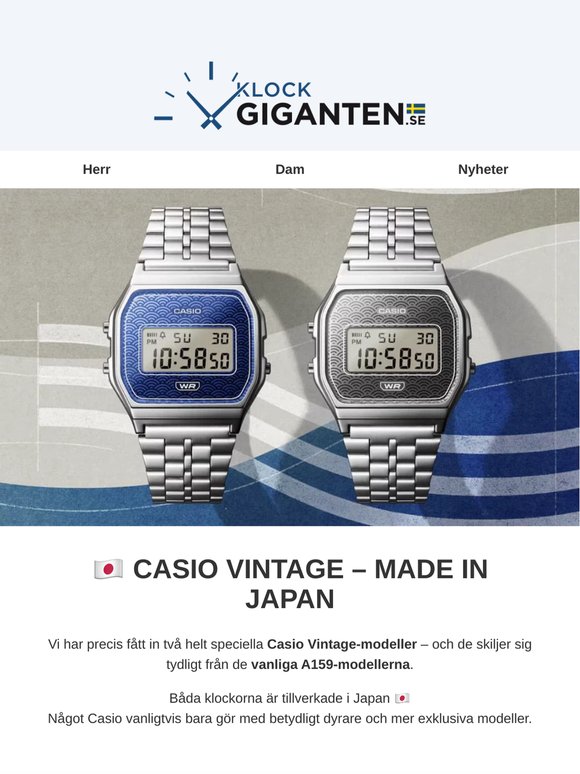 🇯🇵 Nya Casio Vintage Limited Edition – Made in Japan