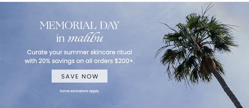 Memorial Day in Malibu - Save 20% on Orders $200+