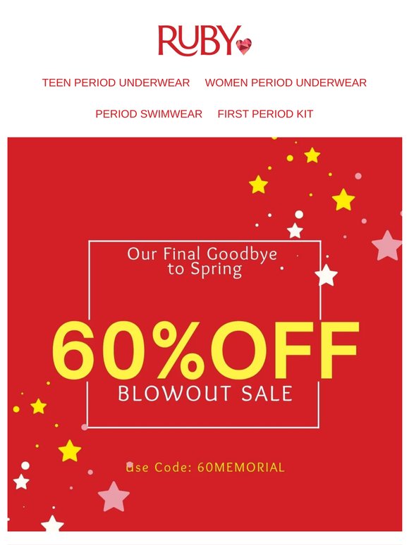 💔We’re officially saying goodbye… 60% OFF EVERYTHING 💔