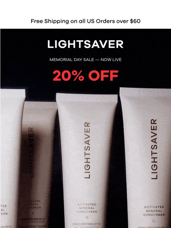 Memorial Day Sale: 20% Off