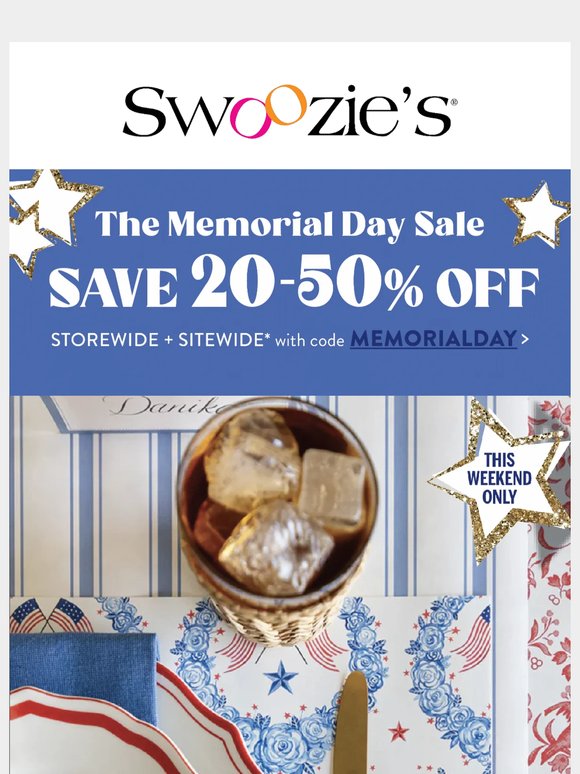 Hey, Long Weekend! Ready to Shop and Save (Up to 50%)