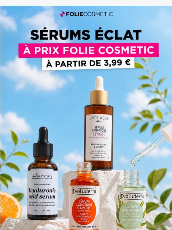 Sérums éclat : le secret d'une peau lumineuse à prix doux