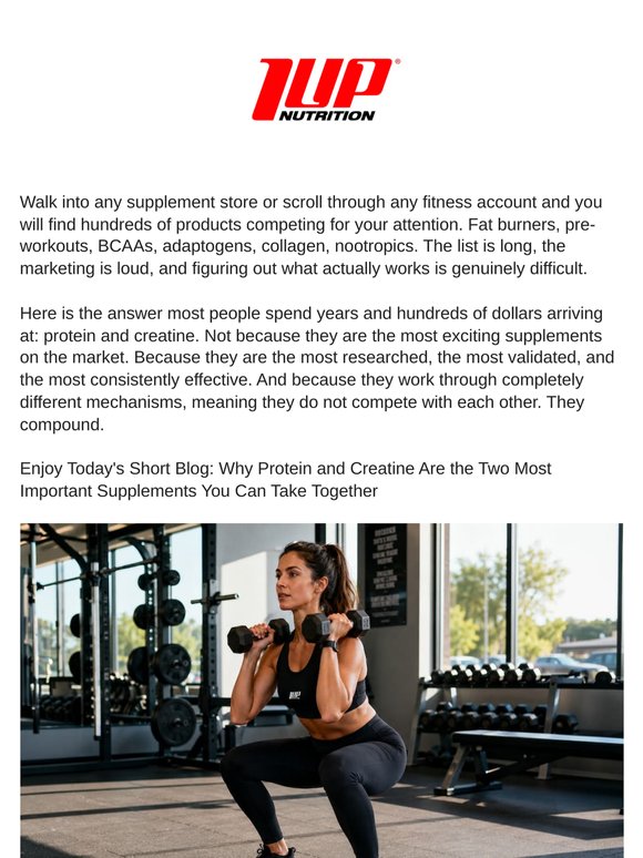Why Protein and Creatine Are the Two Most Important Supplements You Can Take Together