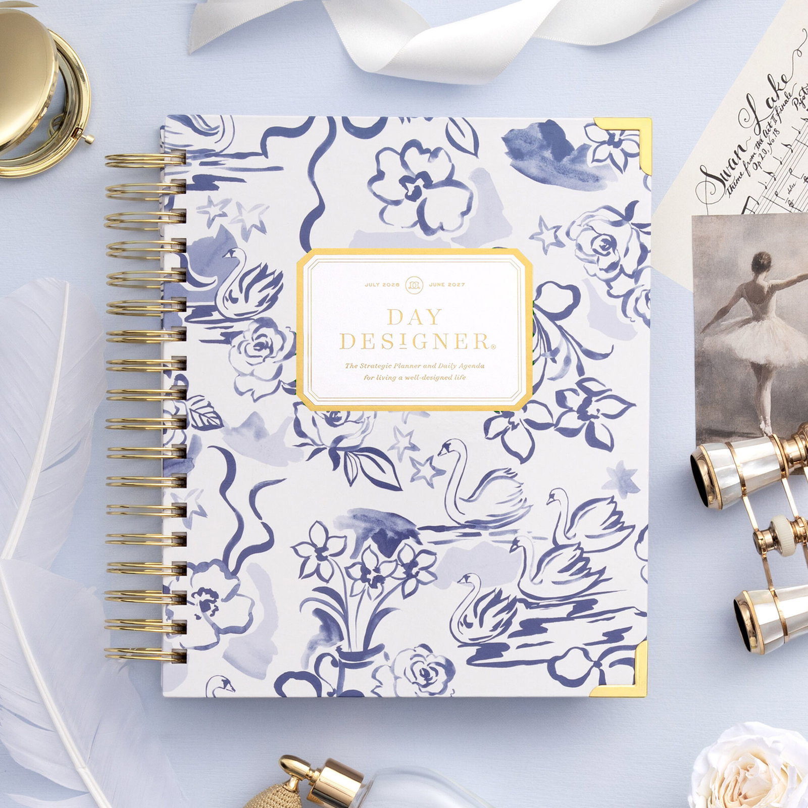 blue swans day designer planner