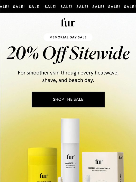 📣 20% off everything