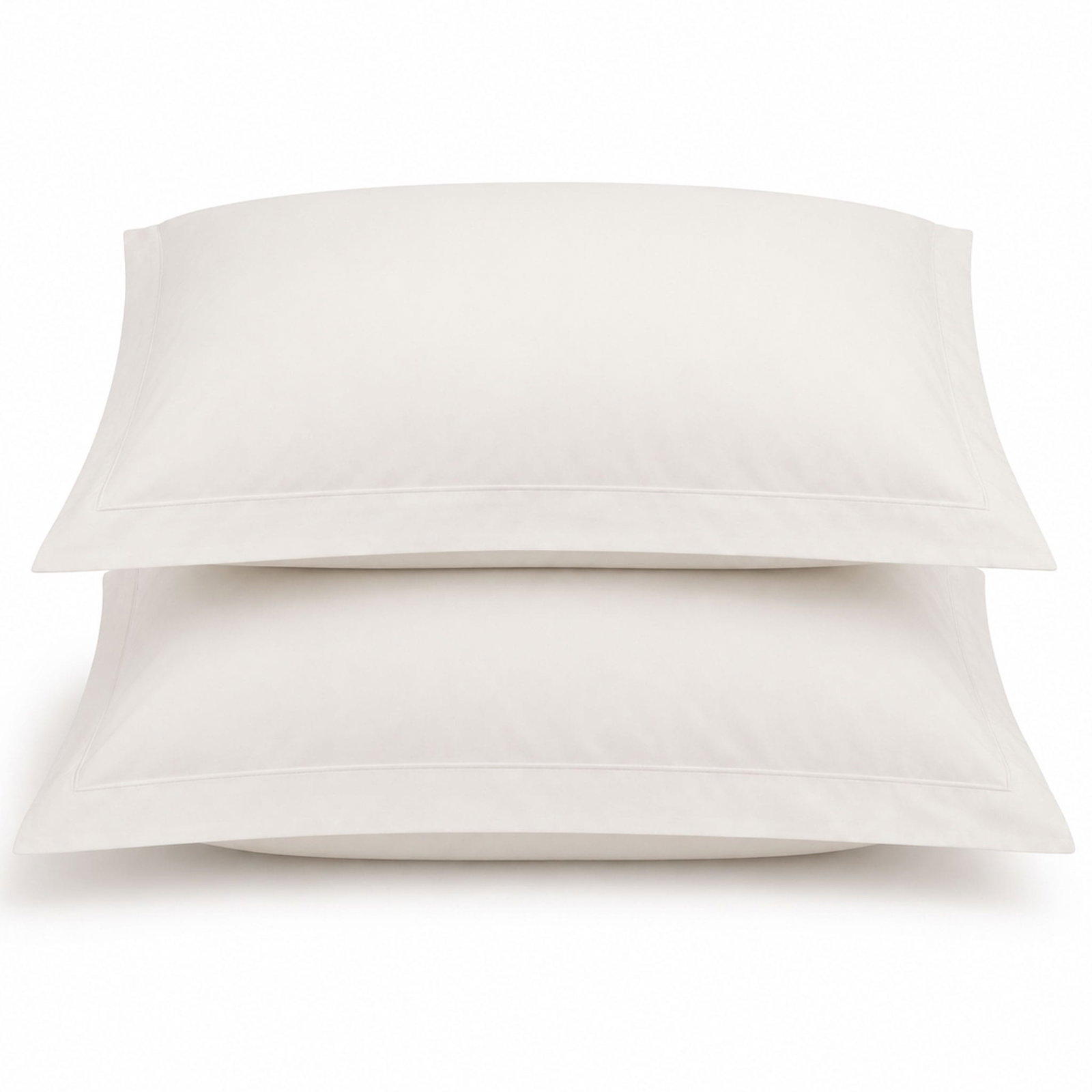 Pair of square Egyptian cotton pillowcases