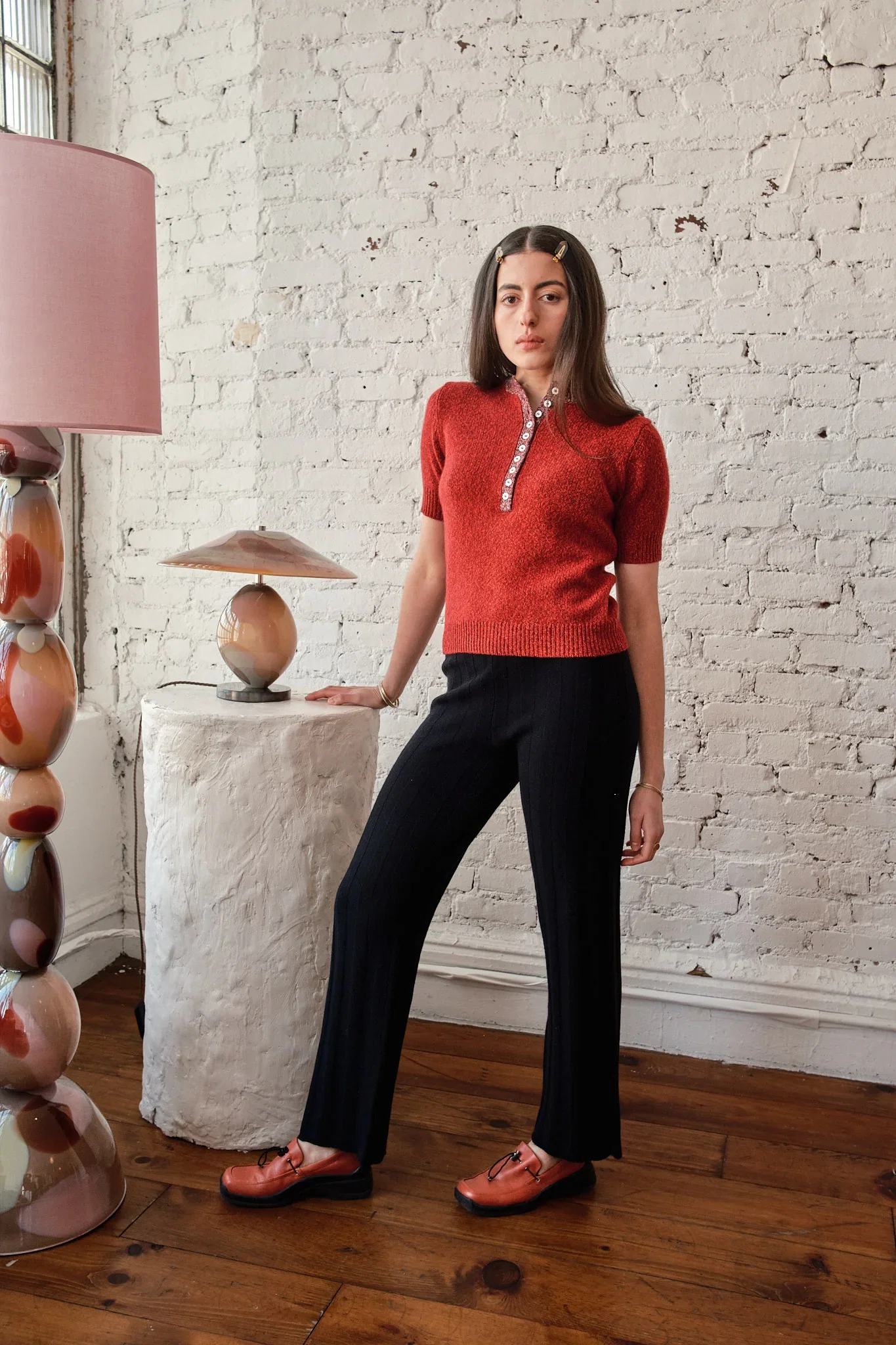 Image of Iggy Ribbed Pants - Black