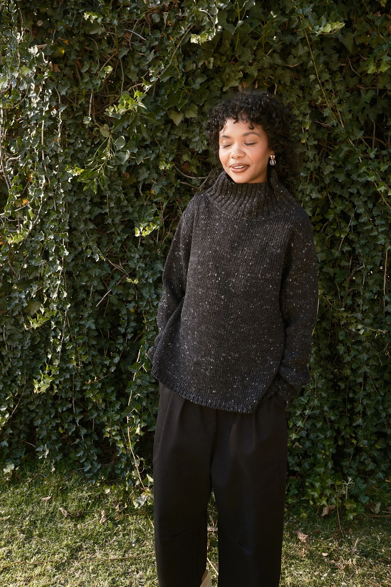 Image of Silas Funnel Neck Pullover - Stone
